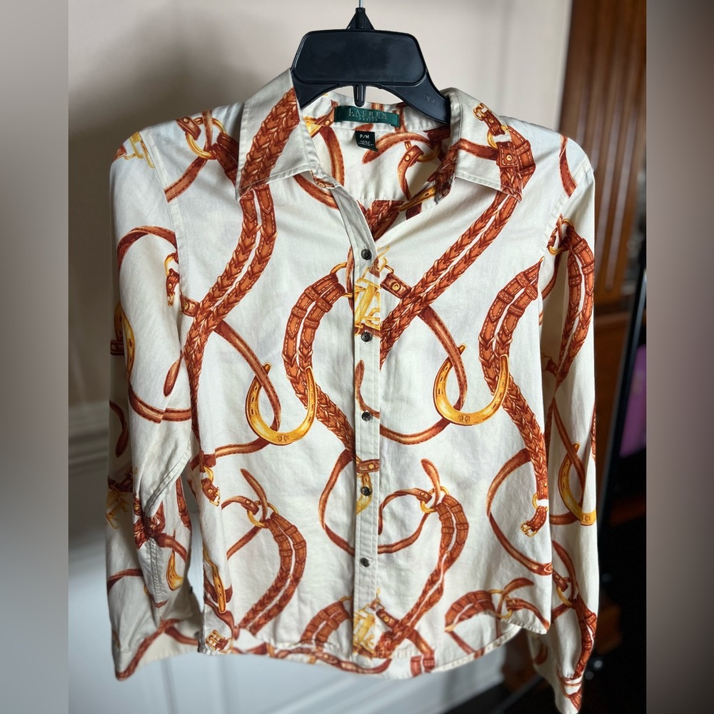 Vintage Ralph Lauren Horse-bit Button Down Shirt